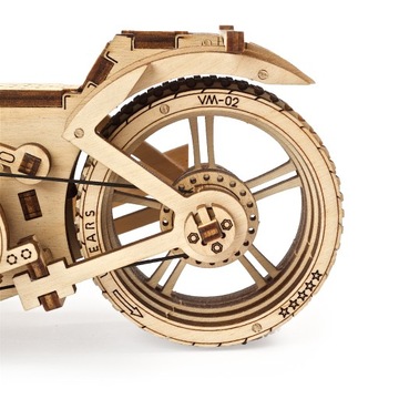 МЕХАНИЧЕСКАЯ МОДЕЛЬ МОТОЦИКЛА UGEARS 3D ПАЗЛ ДЕРЕВЯННЫЙ
