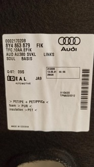 фото thumb №5, Audi a3 8y обшивка багажника левый 8y4863879