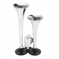 фото thumb №10, Подвійний клаксон сигнал głośna хром 12 24v