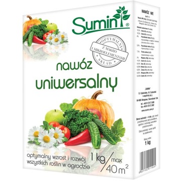 SUMIN NAWÓZ UNIWERSALNY 1 kg OPTYMALNY SKŁAD