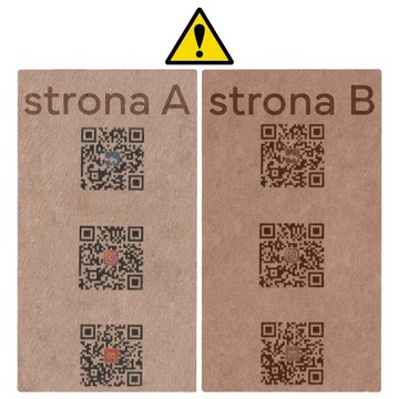 dwustronne EKOLOGICZNE WIZYTÓWKI 300 szt. GRUBE PAPIER KRAFT 300g