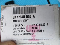 фото thumb №8, Vw golf 7 vii cabrio світло стоп nowe оригінал