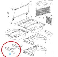 фото thumb №1, Абсорбер заднего колеса багажника задняя opel astra j