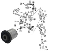 фото thumb №1, Втулка важеля передній нижній передня dodge ram 1500 06-13