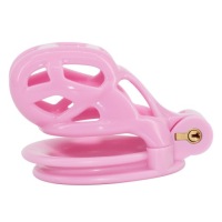 МАЛЕНЬКИЙ ЛЕГКИЙ ПОЯС ЦЕЛОМУДРИЯ COBRA S PINK CHASTITY PENIS CAGE