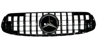 фото thumb №1, Решётка радиатора mercedes glc x253 c253 lift 19-22 amg line panamericana + эмблема