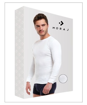 Moraj Koszulka Długi Rękaw 1600-001 biały XL