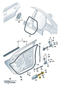 фото thumb №1, Ограничитель открывания дверь задняя audi a6 c8 aso