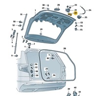 фото thumb №1, Накладка замка кришки багажника skoda scala