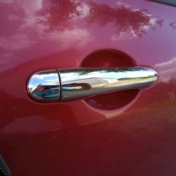 Renault Megane 02 - 2008 хромированные накладки на ручки дверей