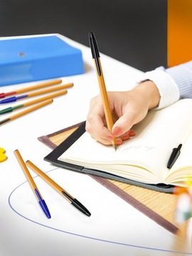 НАБОР BIC CLASSIC ОРАНЖЕВЫЙ ОРИГИНАЛЬНЫЙ ШАРИКОВАЯ РУЧКА FINE OFFICE СИНИЙ x20