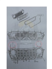 фото thumb №5, Решётка радиатора решётка радиатора jeep wrangler jl / jt model 2024 bez камеры txjl 19728