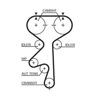фото thumb №1, [5408xs] ремінь розподільного валу pasuje do: chevrolet epic
