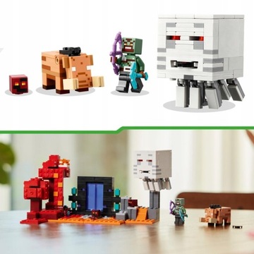 LEGO MINECRAFT 21255 ЗАСАДКА В ПОРТАЛЕ НИЖНЕГО ПОРТАЛА