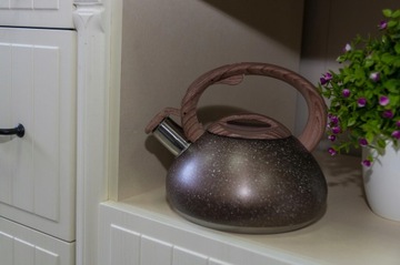 CZAJNIK z gwizdkiem NA GAZ INDUKCJE stalowy