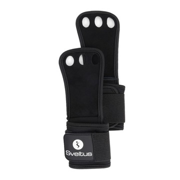 Скины для гимнастики Sveltus Premium Hole Hand Grip черный 5656 L-XL