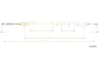 фото thumb №1, Cofle трос тормоза ручного peugeot 306 kombi 97-