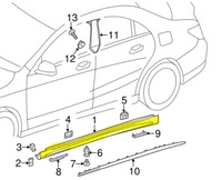 фото thumb №1, Накладка лонжерон ліва mercedes-benz