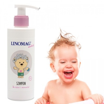 Шампунь Linomag Baby мягкий питательный с льняным маслом 0+ 200 мл