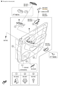 фото thumb №2, Заглушка ніша ручки двері перед ліва mazda cx-5 ke 2012-2014 оригінал