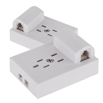 Настенная телефонная розетка 2x 6p4c RJ11+GN4