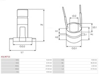 фото thumb №3, Komutator генератора asl9071s as-pl