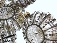 CHRISTMAS BALLS GLASS SHAPES SILVER 10 см