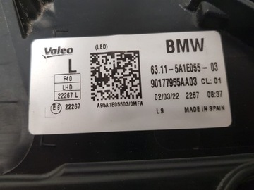 фото thumb №10, Bmw 1 f40 полный led лампа левая передняя перед фара 63115a1e05503