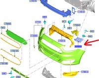 фото thumb №16, Ковзун лівий бампера перед transit/tourneo courier
