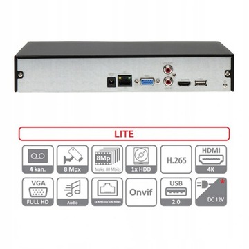 NVR2104HS-4KS2 4-канальный IP-рекордер 4K Dahua