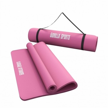 MATA joga FITNESS 190 x 60 x 1,5 cm kauczuk pianka