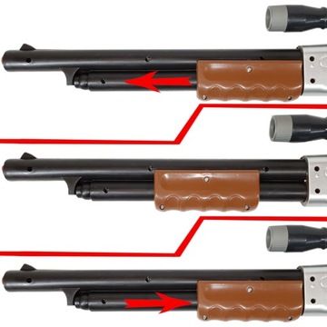 Strzelba Hukowa Winchester Karabin Pukawka Efekty Dźwiękowe + Luneta 66cm