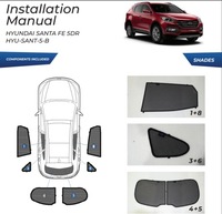 фото thumb №15, Шторки hyundai santa fe 13-18 захист шторка сонцезахисні