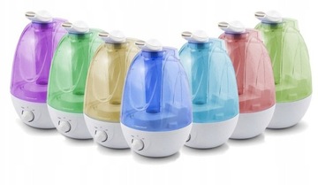NAWILŻACZ POWIETRZA ULTRADŹWIĘKOWY DUŻY Z REGULACJĄ PODŚWIETLENIEM LED 3,5L