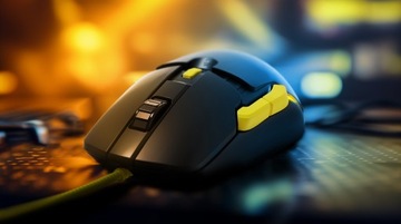 MYSZKA Z WYMIENNYMI PANELAMI PODŚWIETLANA RGB MODECOM VOLCANO JAGER CZARNA