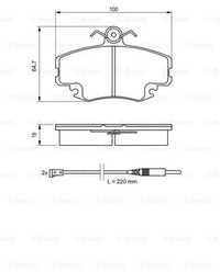 фото thumb №2, Тормозные диски тормозные колодки перед bosch renault clio ii 1.2