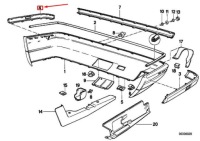 фото thumb №9, Bmw 5 e34 бампер заднє праве молдинг гумова 51121944434