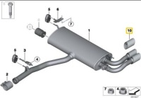 фото thumb №11, Bmw x3 f25 захист наконечники труби випускної задній 18307602845