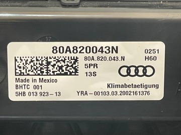 фото thumb №10, Audi q5 ii 17-24 полка панель кондиционера 80a820043n usa