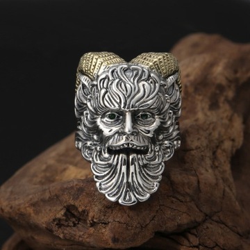 КОЛЬЦО С ПЕЧАТКОЙ Сталь CHNUM ANOM ARIES ODIN 399