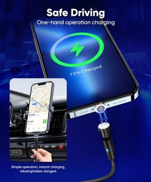 2 магнитных USB-кабеля USB-A 1 м/2 м, 2 шт.
