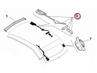 Fiat 500 правый  кабриолет  набор ремонтный крыша оригинальный номер 77365912 Цена, фото thumb