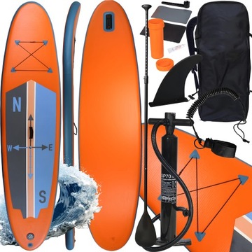 SUP BOARD для плавания, надувная доска, набор надувных досок для весла 31 дюйм, 320°.