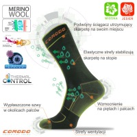 Термоактивные охотничьи носки STW3 - 40% меринос