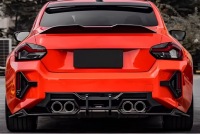 фото thumb №9, Спойлер bmw g42 m2 g87 coupe 2022+ спойлер mp style чёрный блеск