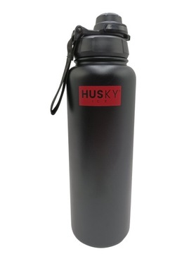 HUSKY ICE, термобутылка 1200мл с футляром, черный