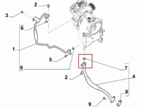 фото thumb №2, Прокладка трубка турбины alfa romeo giulia 2.0