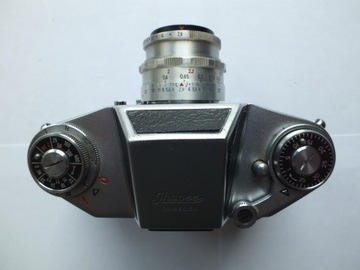 EXA II + Tessar 50 мм 1:2,8 Carl Zeiss Jena - рабочий