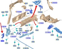 фото thumb №14, Ford focus mk4 кронштейн лонжерон левый