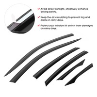 фото thumb №7, 6 szt. czarna защита окно vent защита солнцезащитная дефлектор pasuje do